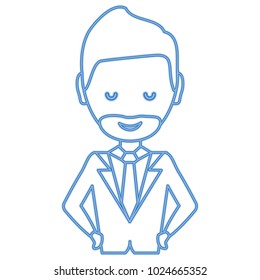 cartoon businessman icon