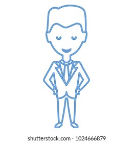 cartoon businessman icon