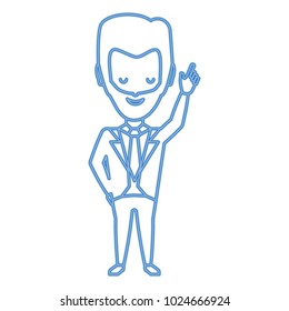 cartoon businessman icon