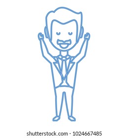 cartoon businessman icon