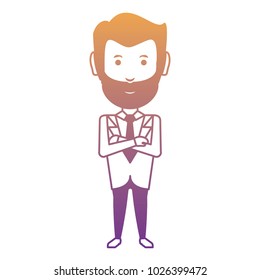 cartoon businessman icon
