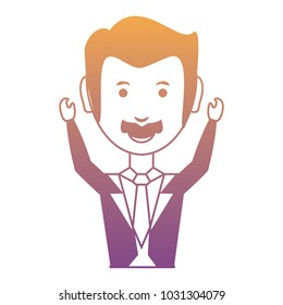 cartoon businessman icon
