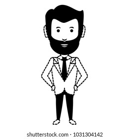 cartoon businessman icon