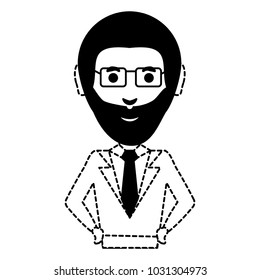 Cartoon businessman icon