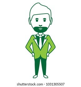 cartoon businessman icon