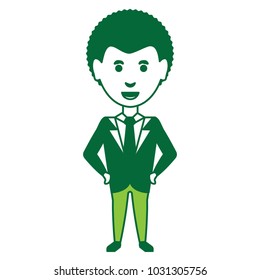 cartoon businessman icon