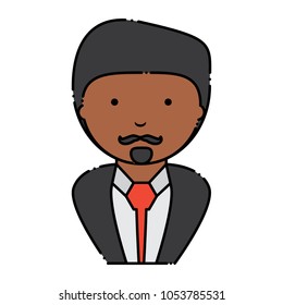 cartoon businessman icon