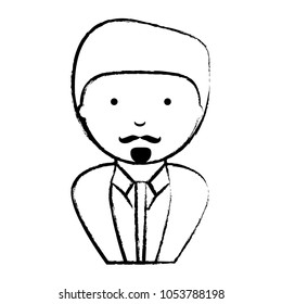 cartoon businessman icon