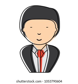 cartoon businessman icon