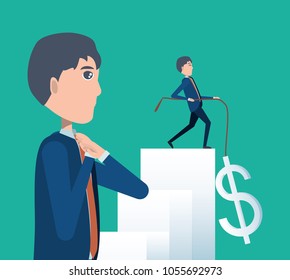 cartoon businessman icon