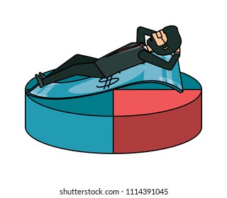 Cartoon businessman icon