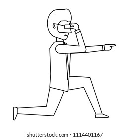 Cartoon businessman icon