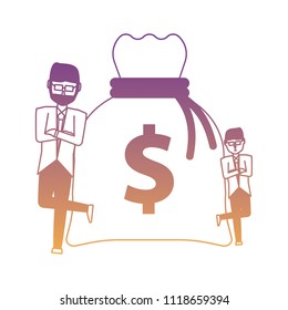 Cartoon businessman icon