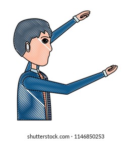 cartoon businessman icon