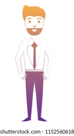 cartoon businessman icon