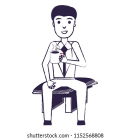 cartoon businessman icon