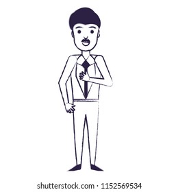 cartoon businessman icon