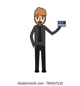 cartoon businessman icon image