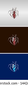 cartoon businessman or lawyer icon set. Fully Editable vector illustration.