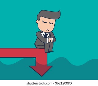 cartoon businessman problem