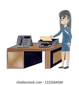 cartoon businesswoman design