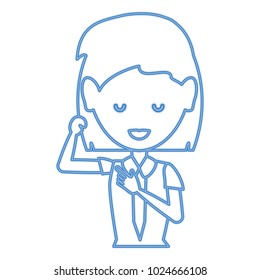 Cartoon businesswoman icon