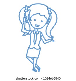 Cartoon businesswoman icon