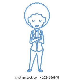 Cartoon businesswoman icon