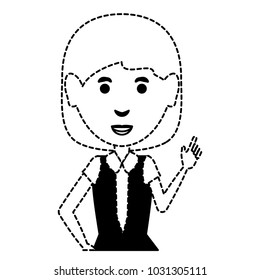 cartoon businesswoman icon