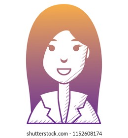 cartoon businesswoman icon