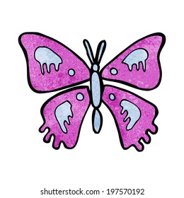 Cartoon-Schmetterling