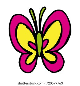 Cartoon of butterfly