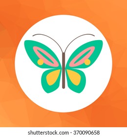 Cartoon butterfly icon