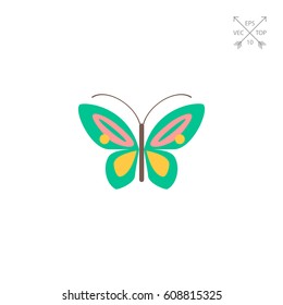 Cartoon butterfly icon