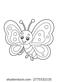 Cartoon Butterfly and Patterned