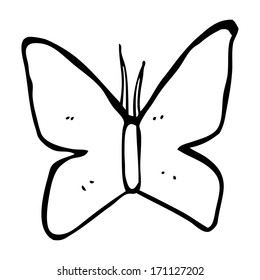 cartoon butterfly symbol