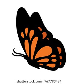 Cartoon Butterfly Vector Illustration