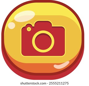 CARTOON BUTTON GAME YELLOW GAMEPLAY PC MOBILE ANIMATION DESIGN ASSET LOGO
