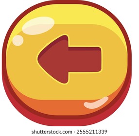 CARTOON BUTTON GAME YELLOW GAMEPLAY PC MOBILE ANIMATION DESIGN ASSET LOGO