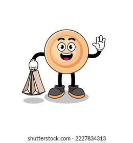 Dibujo de la compra de botones , diseño de caracteres
