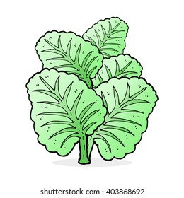 cartoon cabbage leaves