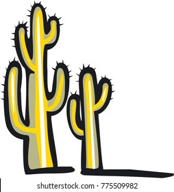 Cartoon cactus illustration