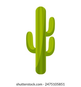 Cartoon cactus plant. Succulent. Mexico plant. Houseplant
