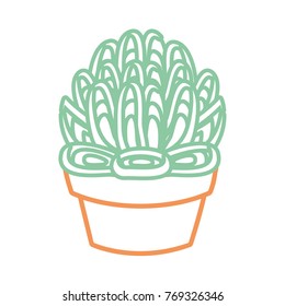 cartoon cactus in a pot