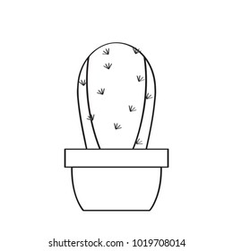 Cartoon cactus sketch