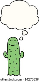cartoon cactus with thought bubble