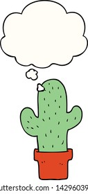 cartoon cactus with thought bubble