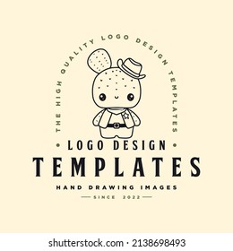 Cartoon cactus tree illustration Template Design Vector Concept. Suitable for Creative Industries, Multimedia, Entertainment, Education, Shops, and other related businesses