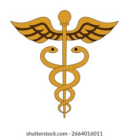  Cartoon Caduceus Simple Logo Deign Icon Digital