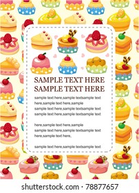 cartoon cake card